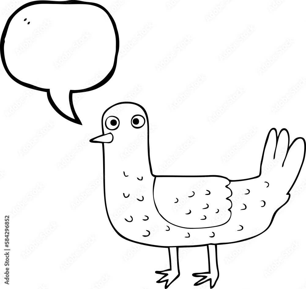 speech bubble cartoon bird speech bubble cartoon bird