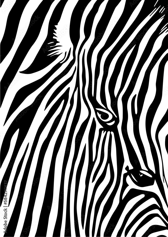 abstrakte Zebra-Illustration abstrakte Zebra-Illustration