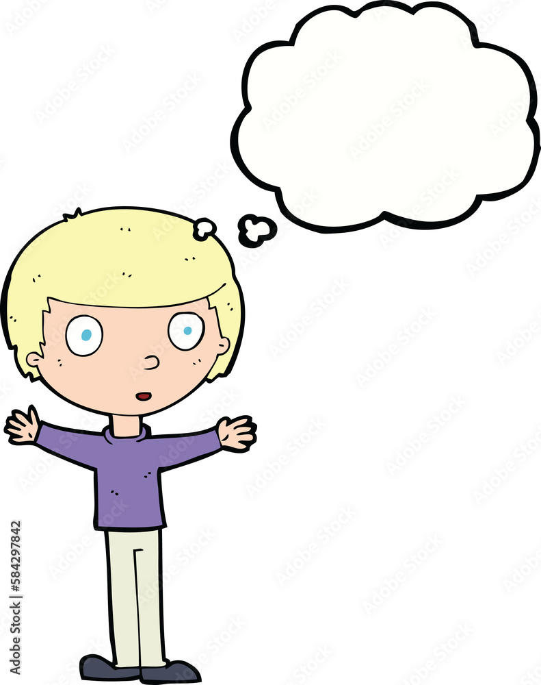 cartoon surprised man with thought bubble cartoon surprised man with thought bubble