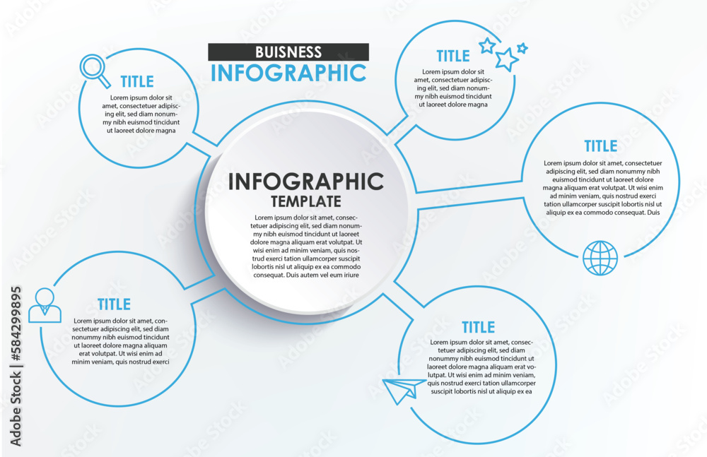 Vector infographic template business concept with options and icons. Label circles for content, flowchart, diagram, steps, infographics, chart, workflow layout illustration, Vector infographic template business concept with options and icons. Label circles for content, flowchart, diagram, steps, infographics, chart, workflow layout illustration,
