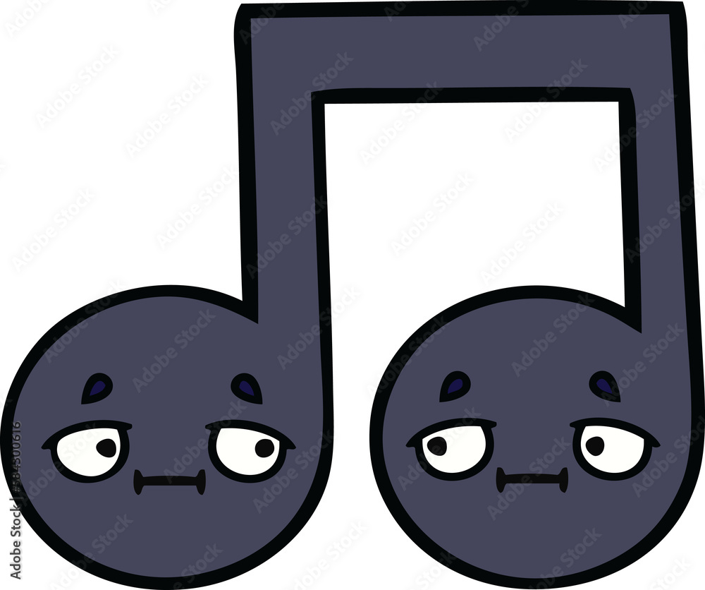 cute cartoon musical note cute cartoon musical note