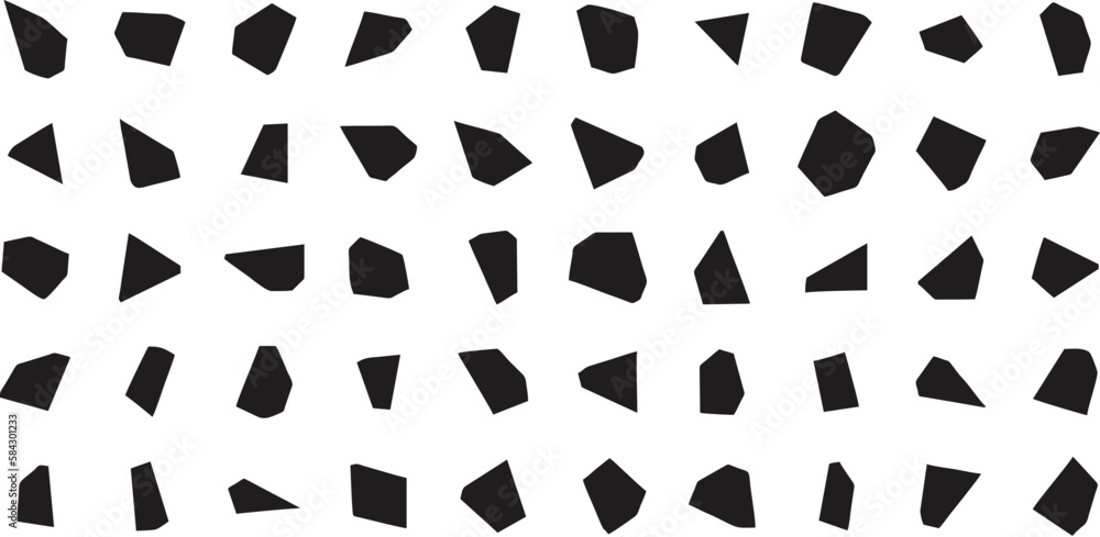 Abstract Shape Black Set of 50 Set Abstract Shape Black Set of 50 Set