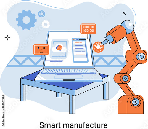 Smart manufacture, innovative approach to organization of industrial production and cyber-physical systems at all stages of production and delivery. Use of digital technologies in production process