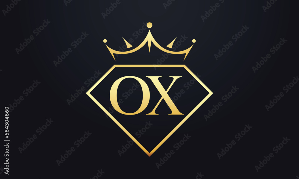 Diamond crown vector. Luxury queen logo for jewelry vector with letters Diamond crown vector. Luxury queen logo for jewelry vector with letters