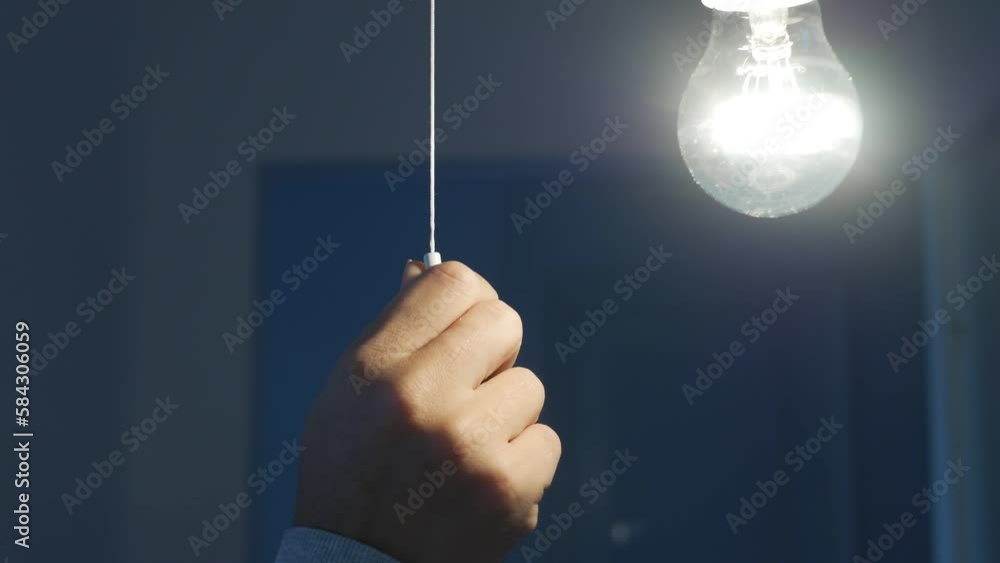 Pull Switch On Off, Turning the Light On a Led Bulb, Turn On the Light