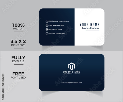 Modern professional business card