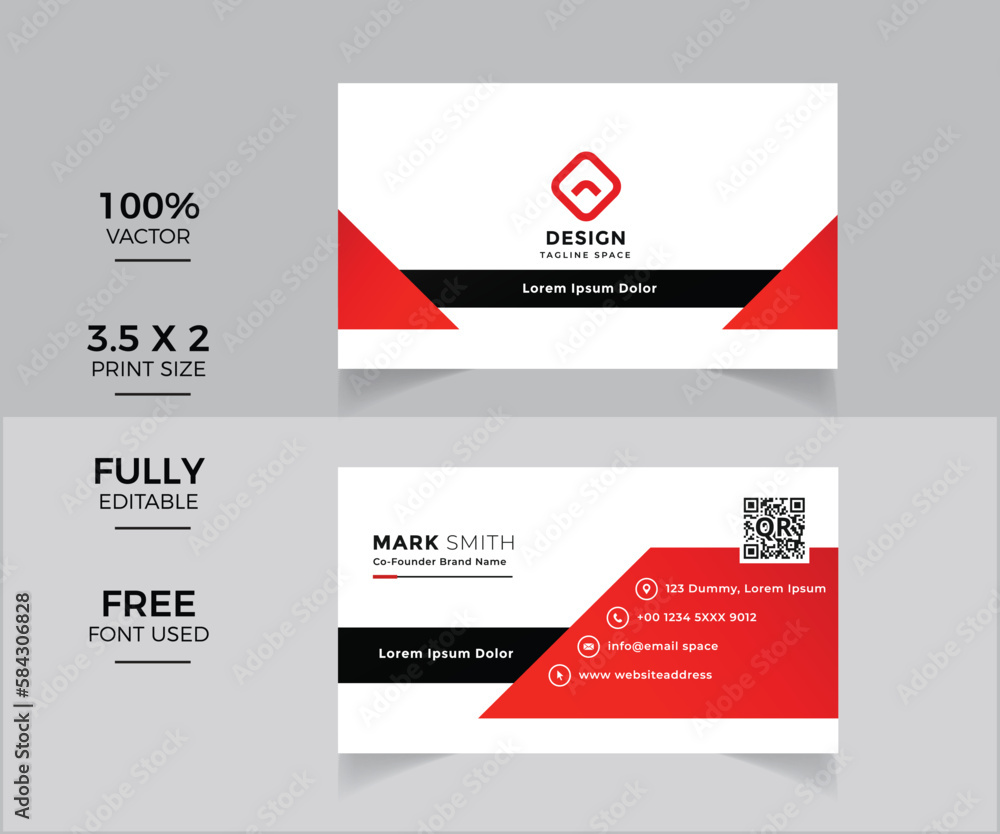 Modern professional business card Modern professional business card