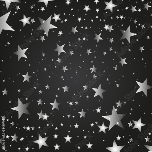stars and stripes, realistic silver stars pattern design