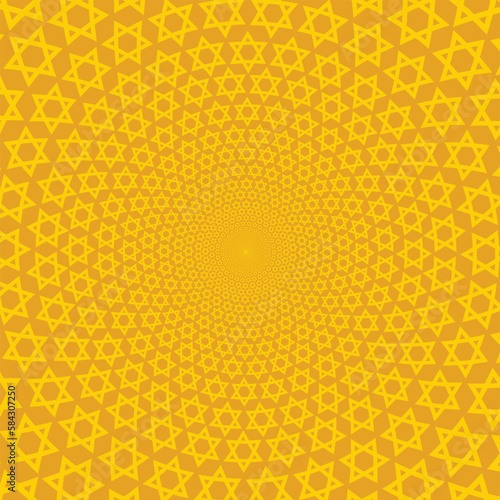 Star of David abstract vector background. Stylish vector pattern with a Six-pointed star.