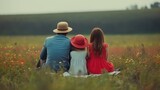 Capture the Beauty of All Colors Family Love in Natural Landscapes, GENERATIVE AI