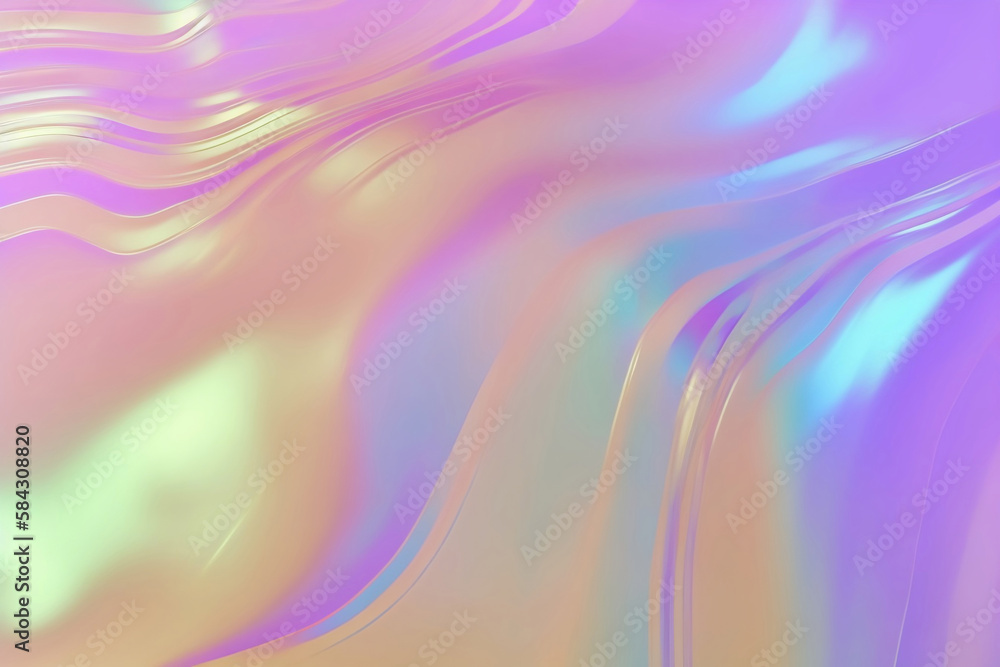 Obraz premium Shiny hologram backdrop Generative AI