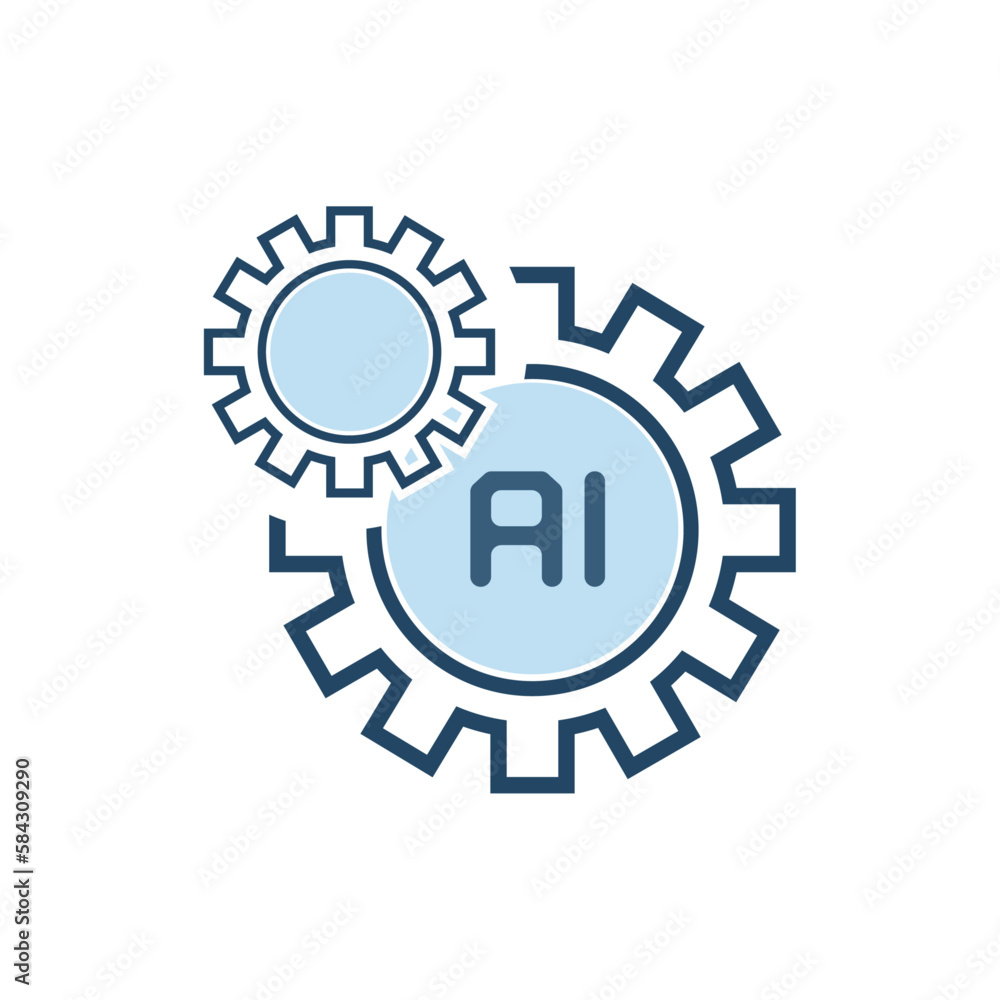 A Set up icon style, an artificial intelligence opporatating system, modern AI smart, robotic A Set up icon style, an artificial intelligence opporatating system, modern AI smart, robotic