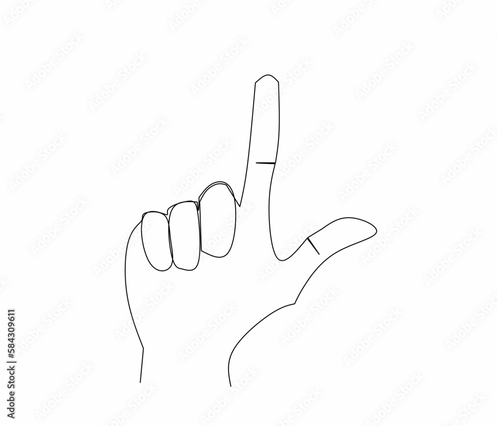 one line illustration of various styles of cool human fingers one line illustration of various styles of cool human fingers