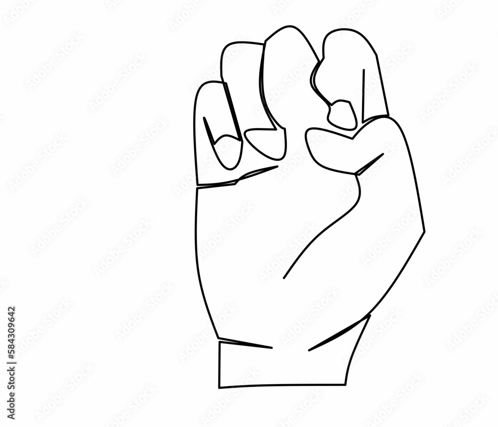 one line illustration of various styles of cool human fingers one line illustration of various styles of cool human fingers