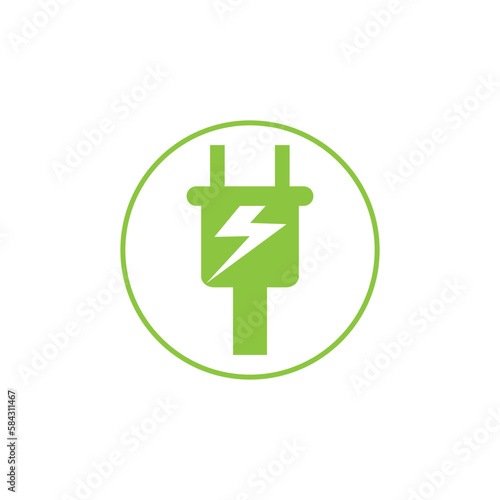 Free Download Free vector flat design green energy logo template - GFXLoad