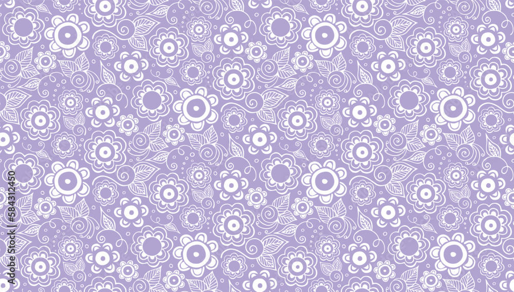 Floral background seamless pattern. Elegant design for fashion prints.