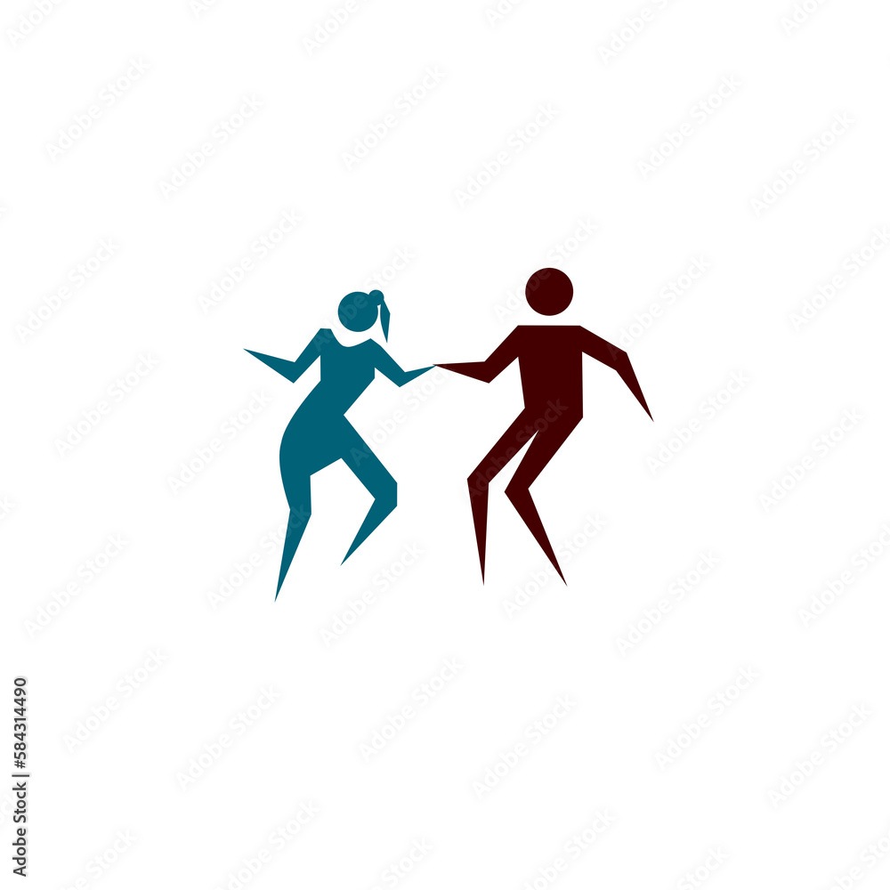 international dance day icon, simple icon dance with elegance concept international dance day icon, simple icon dance with elegance concept