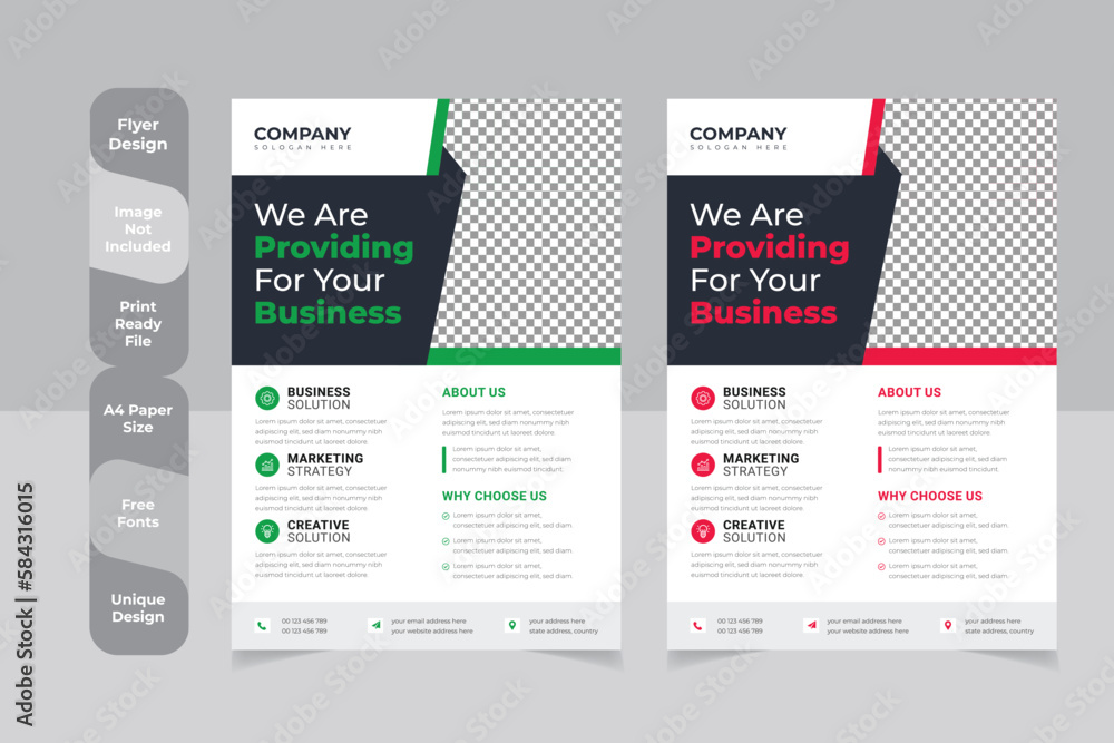 Obraz premium corporate abstract digital marketing shape trendy flyer magazine leaflet design with creative abstract geometric shape template design 