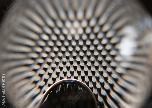 Pimples of a table tennis racket seen through crystal ball © Isental-Foto.de