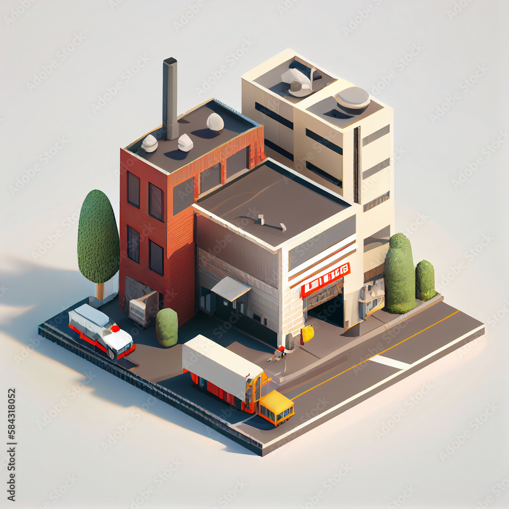 Generative AI 3D building model Generative AI 3D building model