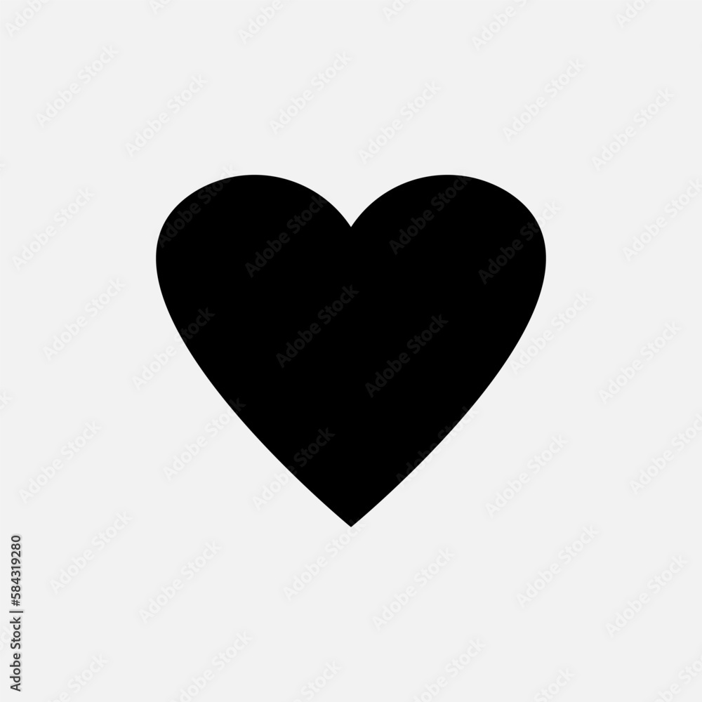 Heart Icon - Vector, Love Sign and Symbol for Design, Presentation, Website or Apps Elements. Heart Icon - Vector, Love Sign and Symbol for Design, Presentation, Website or Apps Elements.