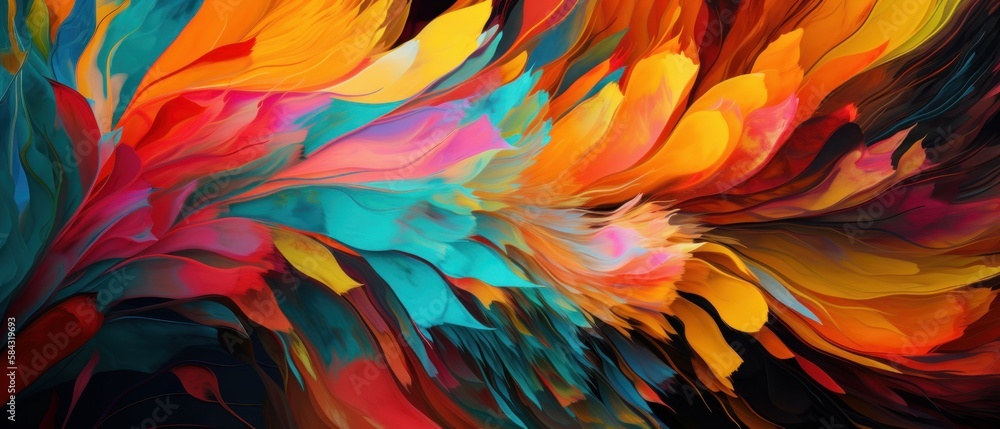 Bright abstract background. Generative AI