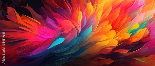 Bright abstract background. Generative AI