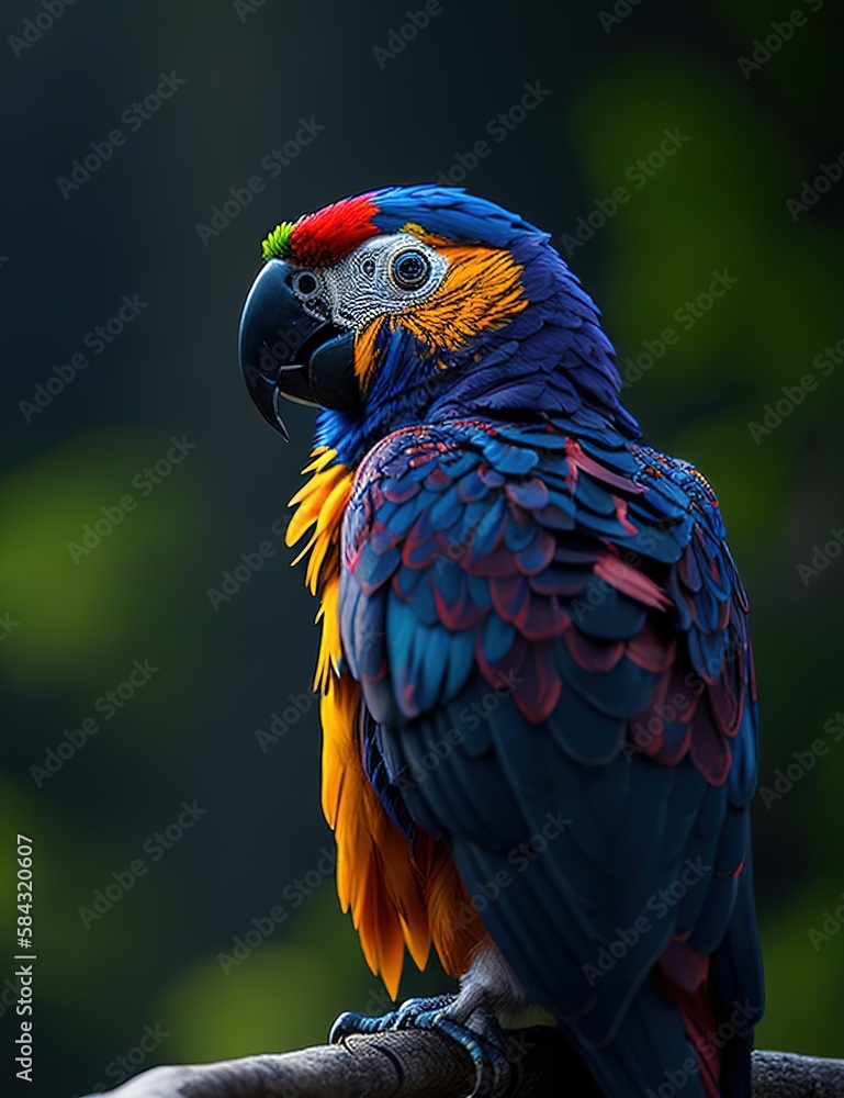 Obraz premium Parrot IA generativa