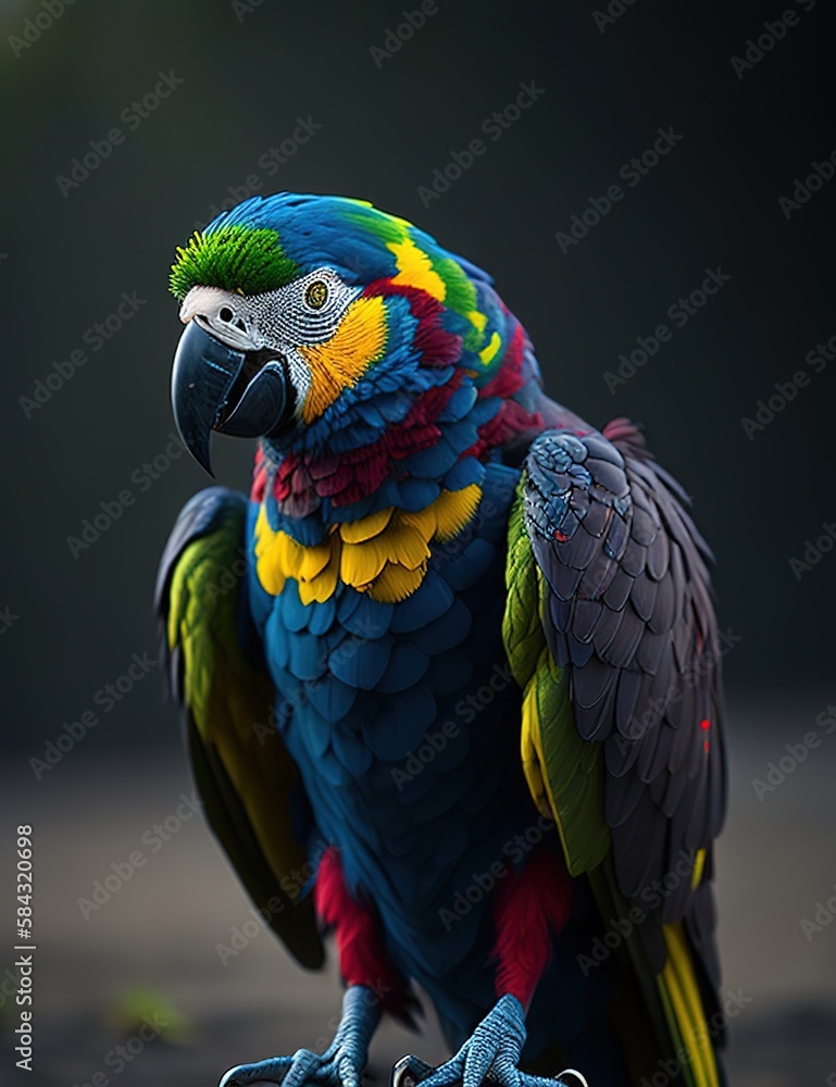 Obraz premium Parrot IA generativa