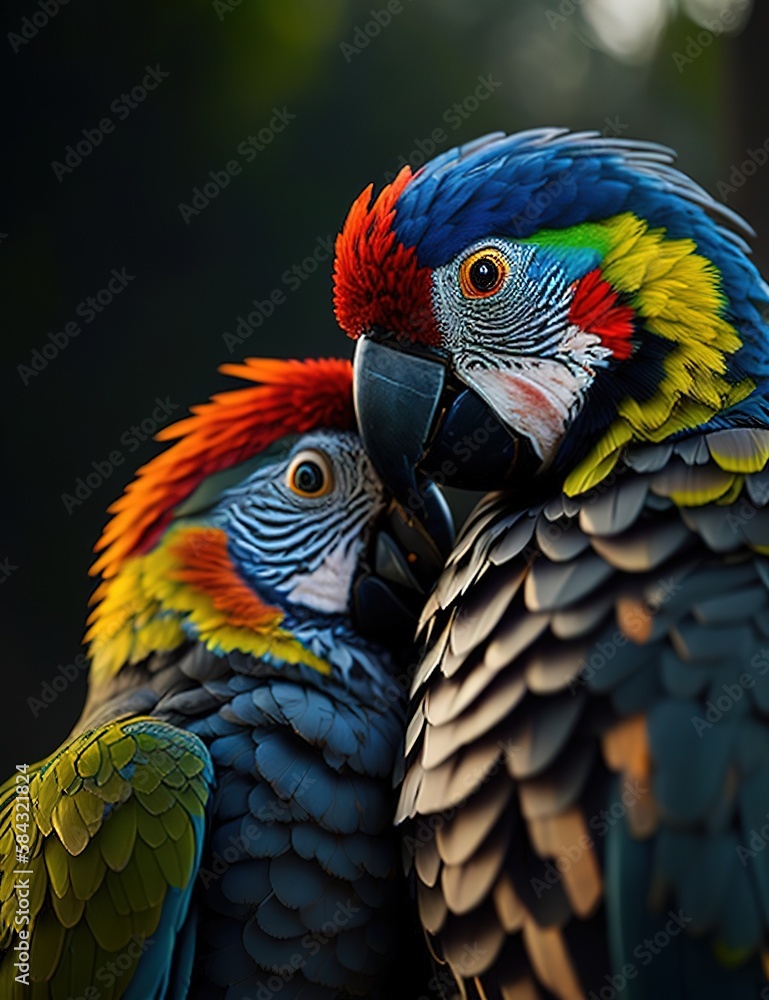 Obraz premium Parrot IA generativa