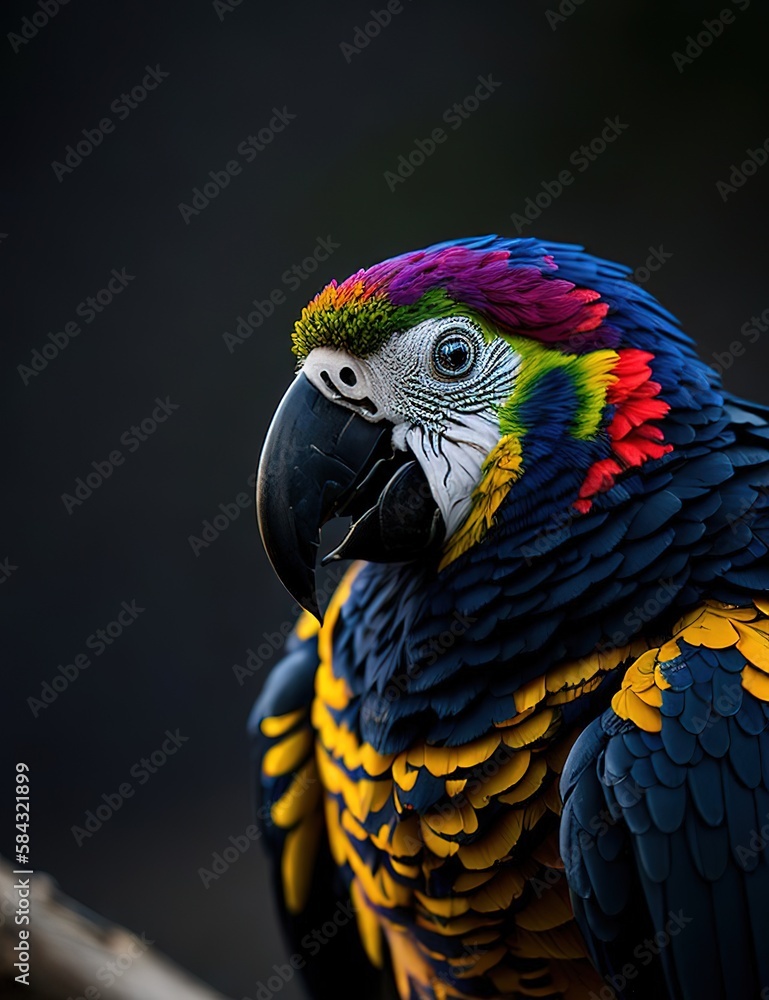 Obraz premium Parrot IA generativa