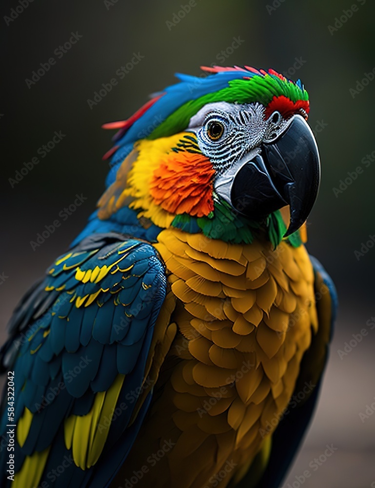 Obraz premium Parrot IA generativa