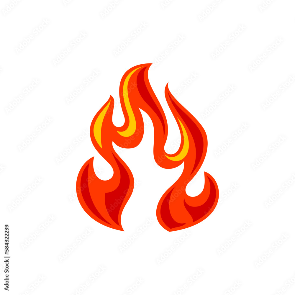 Fire flame for logo, hot blazing symbol, brand sign for your business Fire flame for logo, hot blazing symbol, brand sign for your business