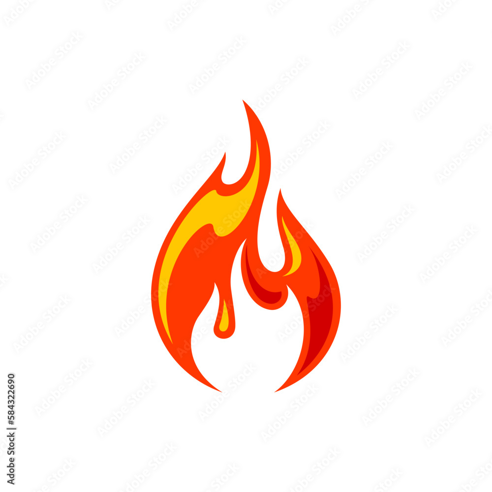 Fire flame for logo, hot blazing symbol, brand sign for your business Fire flame for logo, hot blazing symbol, brand sign for your business