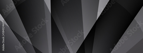 Abstract modern black banner design with corporate concept