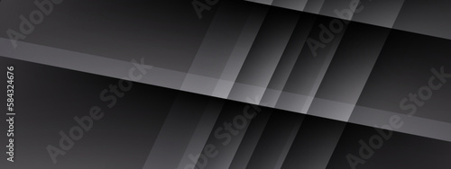 Abstract modern black banner design with corporate concept