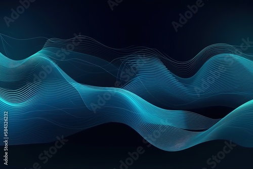Abstract blue light and shade creative background. Vector illustration. , Generative AI
