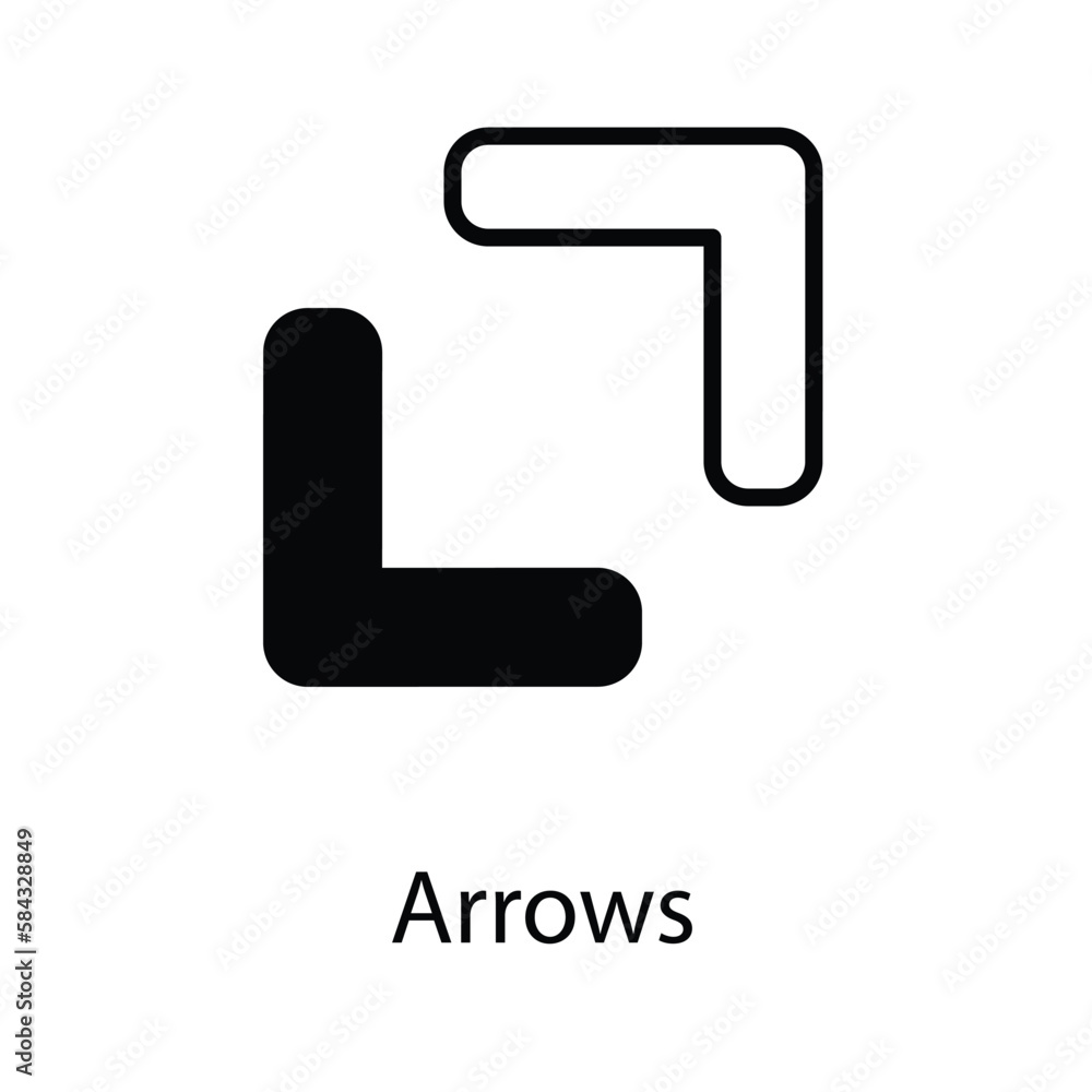 Arrows icon design stock illustration Arrows icon design stock illustration