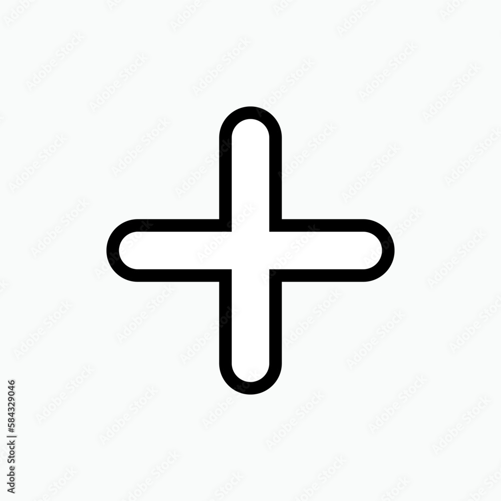 Add or Plus Icon - Vector, Sign and Symbol for Design, Presentation, Website or Apps Elements Add or Plus Icon - Vector, Sign and Symbol for Design, Presentation, Website or Apps Elements