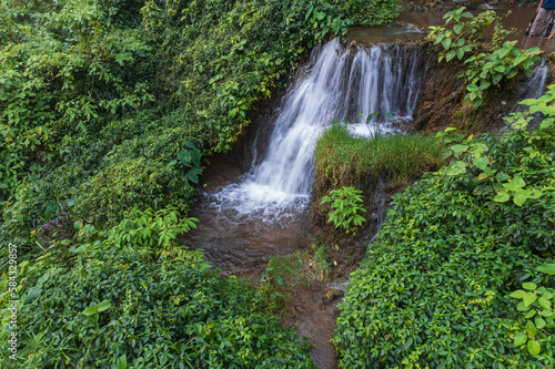 Goa Tetes waterfalls in East java area