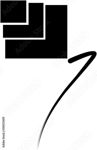 black sheet balloon vector
