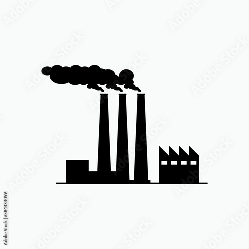Factory Icon. Industry Symbol - Vector
