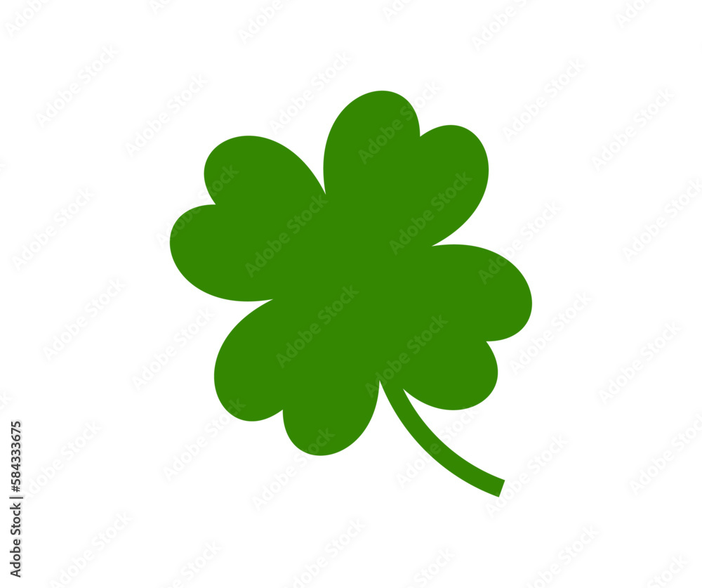 Four leaf clover logo design. Clover silhouette. Clover shamrock leaf seamless. Green clover icon vector design and illustration. Four leaf clover logo design. Clover silhouette. Clover shamrock leaf seamless. Green clover icon vector design and illustration.