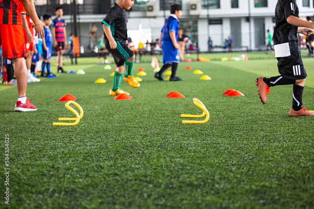 Obraz premium Boys soccer field