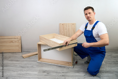 Professional furniture assembly and repair concept