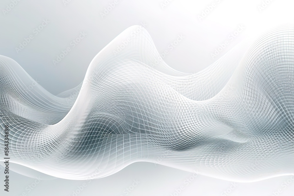 Modern white abstract background design vector illustration, Generative AI