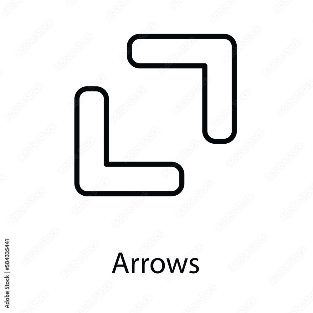 Arrows icon design stock illustration Arrows icon design stock illustration