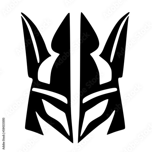 black and white of anubis icon