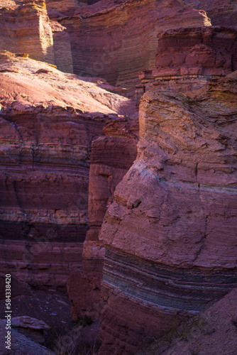 rock formations in canyon