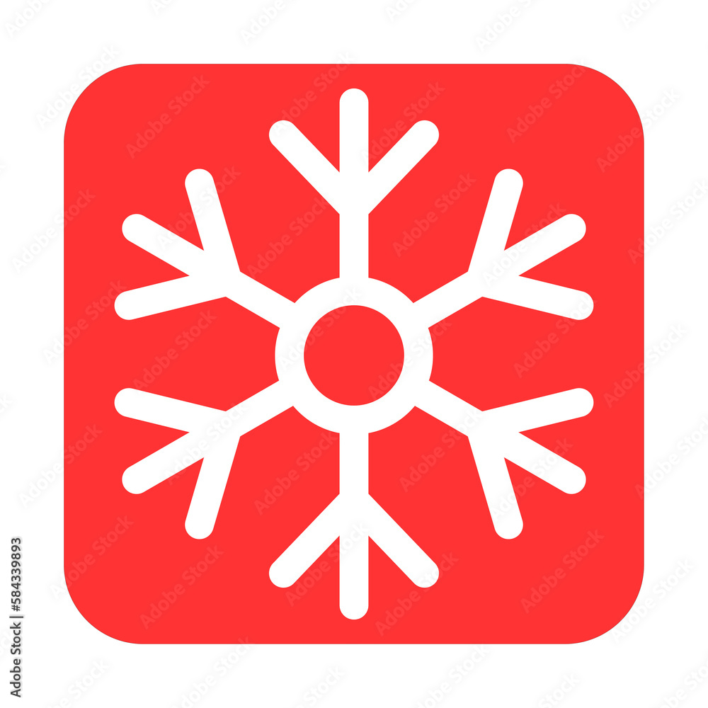 Simple illustration of winter snowflake for Christmas holiday Simple illustration of winter snowflake for Christmas holiday